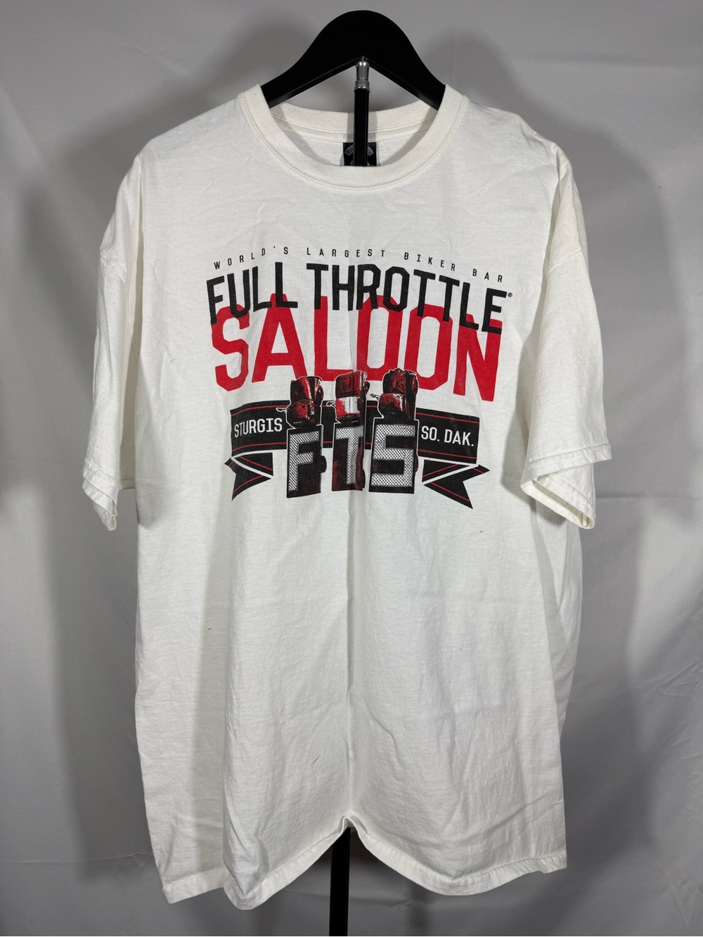 Full Throttle Saloon Sturgis SD Biker Graphic T-Shirt XL 100% Cotton